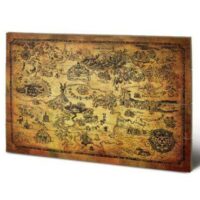 Wandbord The Legend of Zelda Map