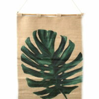 Wandkleed groen blad