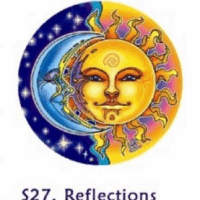 Raamsticker Zon & Maan